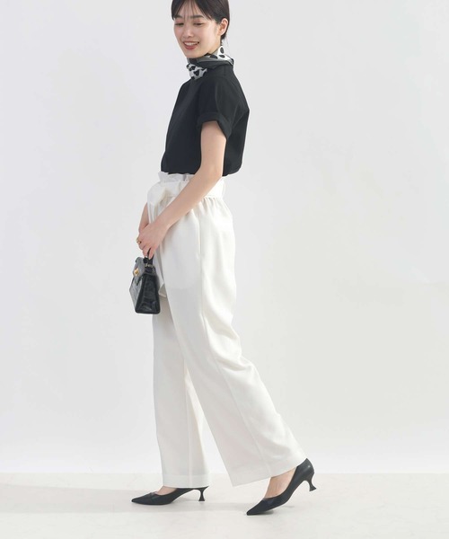 PICCIN（ピッチン）の「ウエストリボンハイウエストパンツ（その他パンツ・レディース・ブラック/サックスブルー/オフホワイト・M/L）」の16枚目の写真