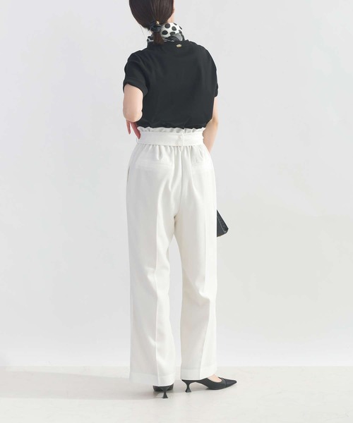 PICCIN（ピッチン）の「ウエストリボンハイウエストパンツ（その他パンツ・レディース・ブラック/サックスブルー/オフホワイト・M/L）」の17枚目の写真