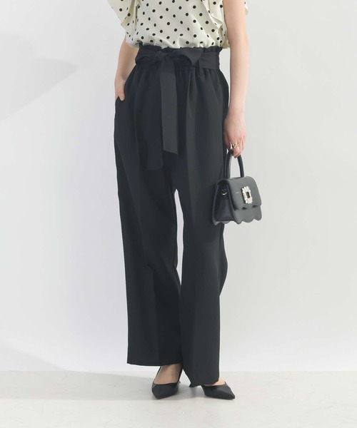 PICCIN（ピッチン）の「ウエストリボンハイウエストパンツ（その他パンツ・レディース・ブラック/サックスブルー/オフホワイト・M/L）」の20枚目の写真