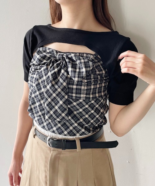 NOMAE（ノーマエ）の「リボンキャミセットトップス（シャツ/ブラウス