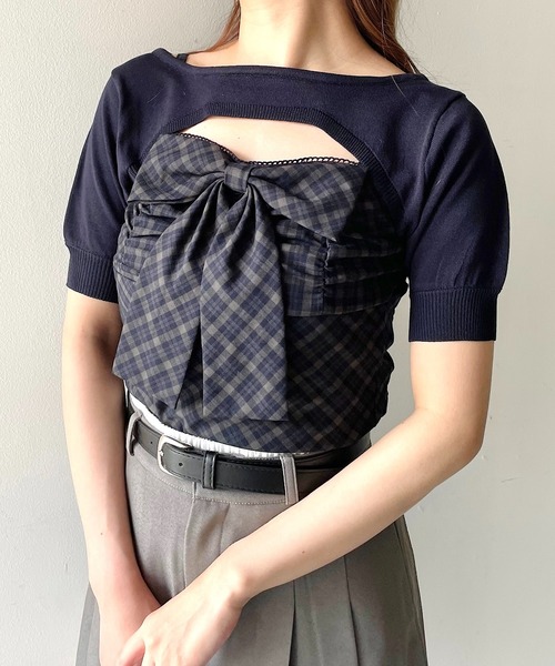 nomae リボンキャミセットトップス セール】リボンキャミセットトップス（シャツ/ブラウス）｜NOMAE