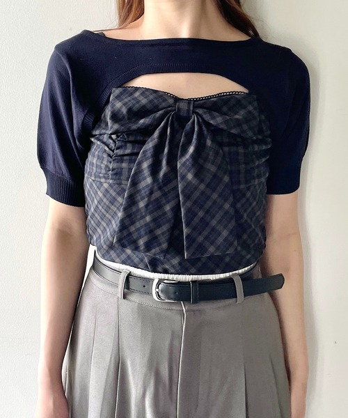 nomae リボンキャミセットトップス セール】リボンキャミセットトップス（シャツ/ブラウス）｜NOMAE