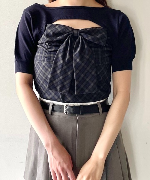 nomae リボンキャミセットトップス セール】リボンキャミセットトップス（シャツ/ブラウス）｜NOMAE