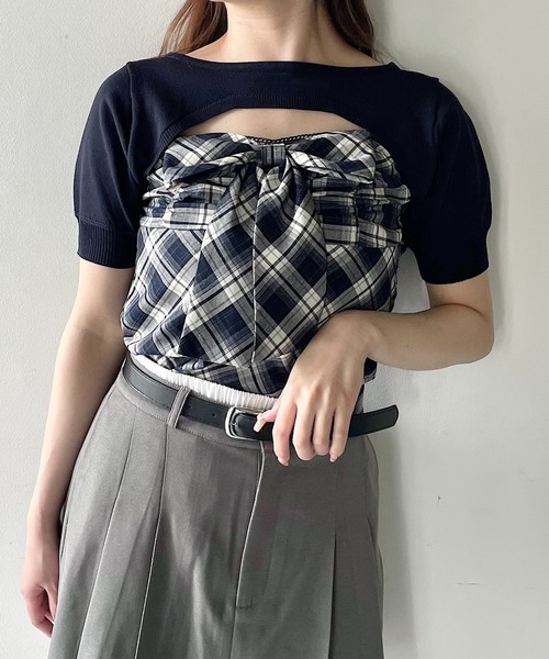 nomae リボンキャミセットトップス セール】リボンキャミセットトップス（シャツ/ブラウス）｜NOMAE
