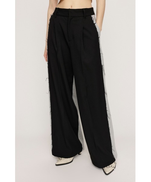 SLY STRAIGHT パンツ セール】SW DOCKING STRAIGHT PT スウェット ドッキング