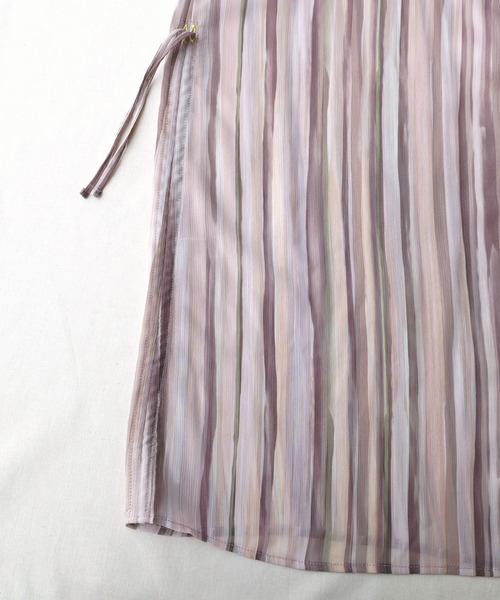 Q(キュー)の「ニュアンスプリントスキッパーワンピース(ワンピース・レディース・ブラウン系その他/ブルー系その他・MEDIUM)」の14枚目の写真