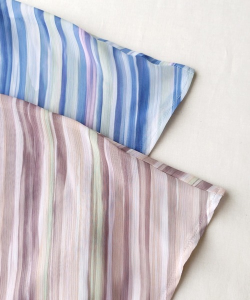 Q(キュー)の「ニュアンスプリントスキッパーワンピース(ワンピース・レディース・ブラウン系その他/ブルー系その他・MEDIUM)」の9枚目の写真