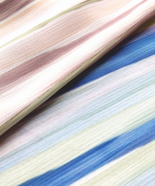 Q(キュー)の「ニュアンスプリントスキッパーワンピース(ワンピース・レディース・ブラウン系その他/ブルー系その他・MEDIUM)」の11枚目の写真