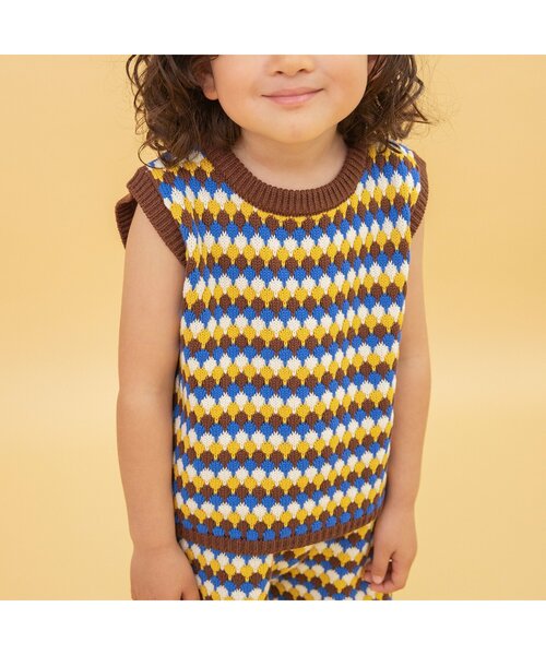 BREEZE（ブリーズ）の「【WEB限定】サマーニットタンクトップ（Tシャツ/カットソー・キッズ・ピンク/グリーン/ブラウン・110/120/80/130/90/100）」の6枚目の写真