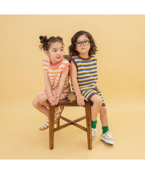 BREEZE（ブリーズ）の「【WEB限定】サマーニットタンクトップ（Tシャツ/カットソー・キッズ・ピンク/グリーン/ブラウン・110/120/80/130/90/100）」の11枚目の写真
