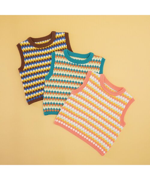 BREEZE（ブリーズ）の「【WEB限定】サマーニットタンクトップ（Tシャツ/カットソー・キッズ・ピンク/グリーン/ブラウン・110/120/80/130/90/100）」の12枚目の写真