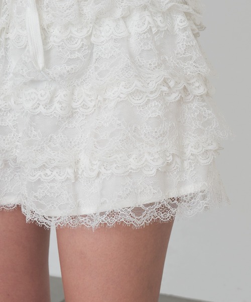 RAY CASSIN（レイカズン）の「ボリュームフリルレースショートパンツ（その他パンツ・レディース・ホワイト/ブラック・FREE）」の20枚目の写真