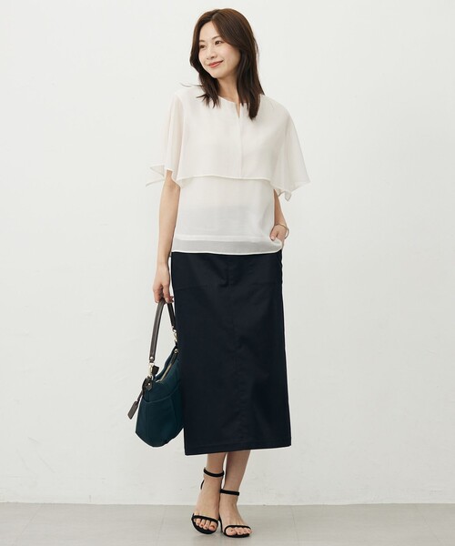 セール】【洗える】シアーサッカーチェック カットソー（Tシャツ