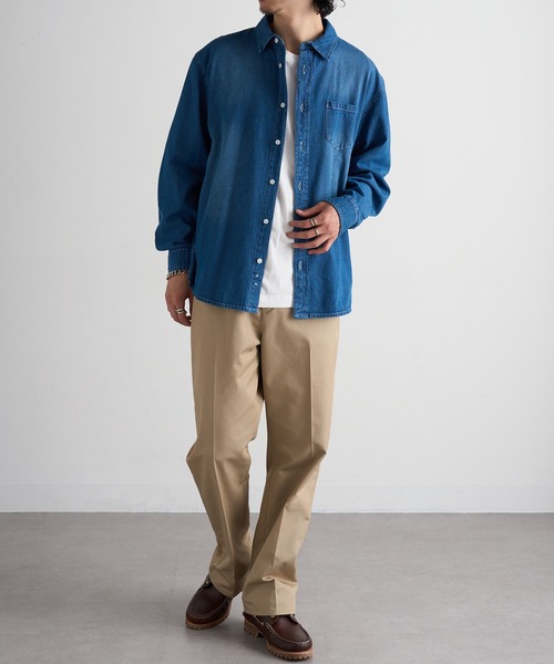 MAGASIN DE MODE Brew(マガジンデモードブリュー)の「【MAGASIN DE MODE Brew】6.5oz デニム 長袖シャツ STS(シャツ/ブラウス・メンズ・ブルー/マルチ/ネイビー系1・M/L/LL)」の10枚目の写真