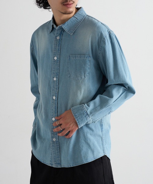 MAGASIN DE MODE Brew(マガジンデモードブリュー)の「【MAGASIN DE MODE Brew】6.5oz デニム 長袖シャツ STS(シャツ/ブラウス・メンズ・ブルー/マルチ/ネイビー系1・M/L/LL)」の17枚目の写真
