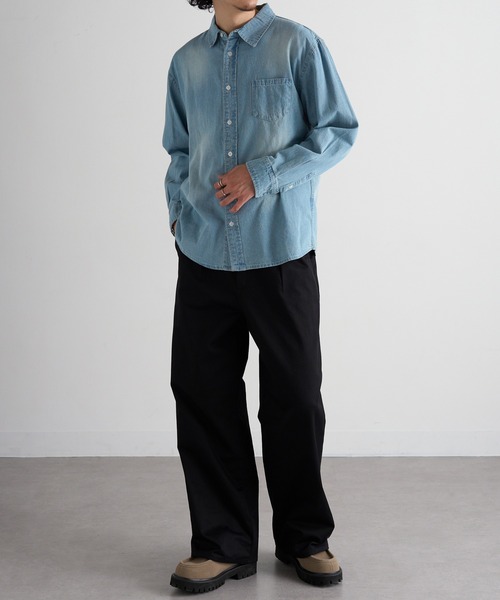 MAGASIN DE MODE Brew(マガジンデモードブリュー)の「【MAGASIN DE MODE Brew】6.5oz デニム 長袖シャツ STS(シャツ/ブラウス・メンズ・ブルー/マルチ/ネイビー系1・M/L/LL)」の20枚目の写真