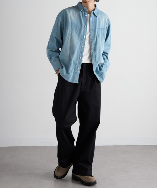 MAGASIN DE MODE Brew(マガジンデモードブリュー)の「【MAGASIN DE MODE Brew】6.5oz デニム 長袖シャツ STS(シャツ/ブラウス・メンズ・ブルー/マルチ/ネイビー系1・M/L/LL)」の12枚目の写真