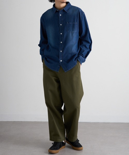 MAGASIN DE MODE Brew(マガジンデモードブリュー)の「【MAGASIN DE MODE Brew】6.5oz デニム 長袖シャツ STS(シャツ/ブラウス・メンズ・ブルー/マルチ/ネイビー系1・M/L/LL)」の15枚目の写真