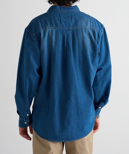 MAGASIN DE MODE Brew(マガジンデモードブリュー)の「【MAGASIN DE MODE Brew】6.5oz デニム 長袖シャツ STS(シャツ/ブラウス・メンズ・ブルー/マルチ/ネイビー系1・M/L/LL)」の8枚目の写真