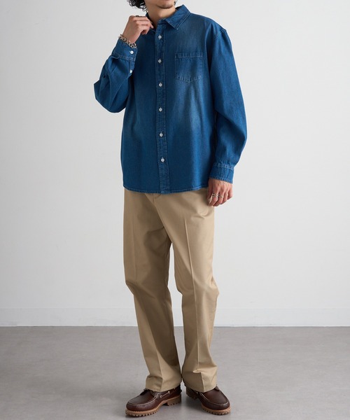 MAGASIN DE MODE Brew(マガジンデモードブリュー)の「【MAGASIN DE MODE Brew】6.5oz デニム 長袖シャツ STS(シャツ/ブラウス・メンズ・ブルー/マルチ/ネイビー系1・M/L/LL)」の9枚目の写真