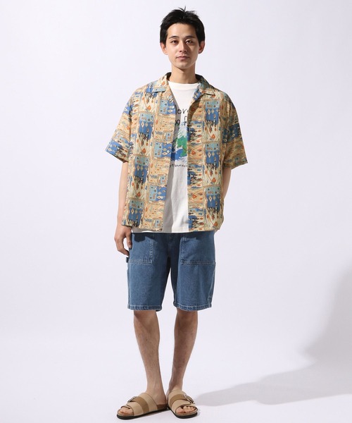 niko and...(ニコアンド)の「ペインターデニムショートパンツ(デニムパンツ・メンズ・ブラウン/ブラック/インディゴブルー/ブルー・LARGE/MEDIUM)」の16枚目の写真