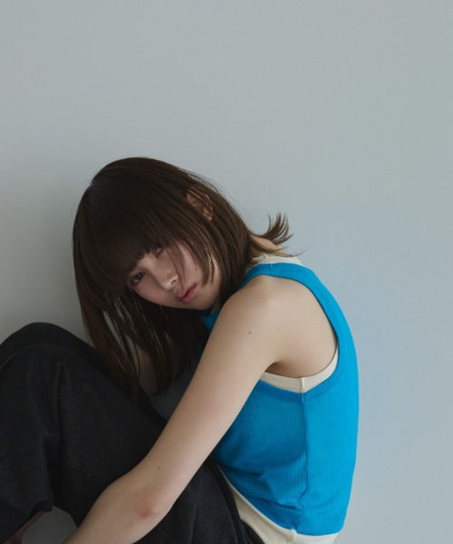 haek(ハク)の「layered color tank/レイヤードカラータンク(タンクトップ・レディース・ブルー/レッド・FREE)」の4枚目の写真