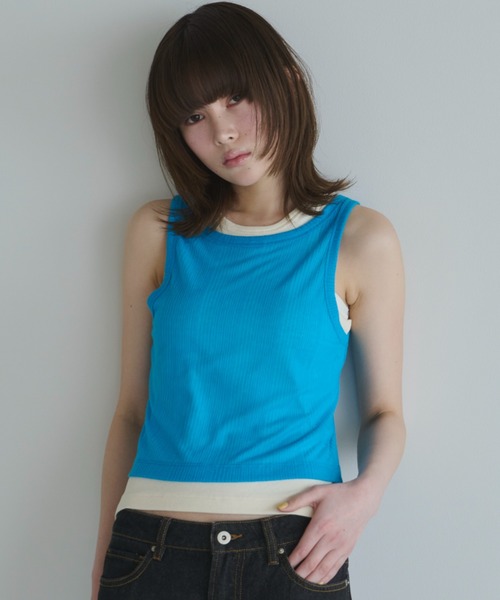 haek(ハク)の「layered color tank/レイヤードカラータンク(タンクトップ・レディース・ブルー/レッド・FREE)」の20枚目の写真