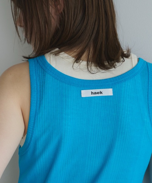 haek(ハク)の「layered color tank/レイヤードカラータンク(タンクトップ・レディース・ブルー/レッド・FREE)」の7枚目の写真