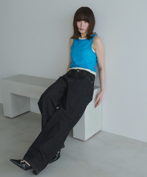 haek(ハク)の「layered color tank/レイヤードカラータンク(タンクトップ・レディース・ブルー/レッド・FREE)」の11枚目の写真