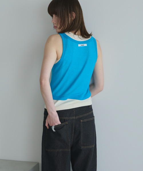 oaf 韓国　TANK DOCKING TEE レイヤード　タンクトップ セール】layered color tank/レイヤードカラータンク（タンク