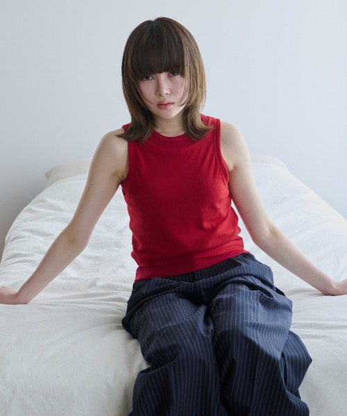 layered color tank/レイヤードカラータンク（タンクトップ