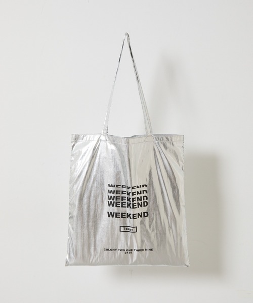 COLONY 2139（コロニートゥーワンスリーナイン）の「7デイズウィークエンドトートバッグ（トートバッグ・レディース・シルバー・FREE）」の2枚目の写真