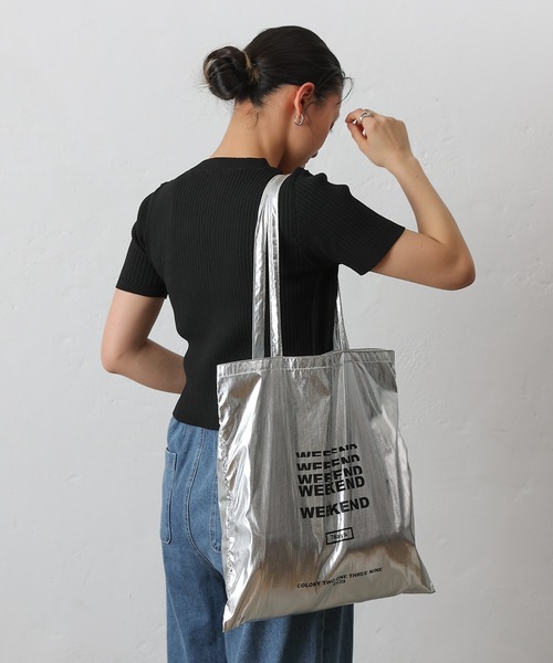 COLONY 2139（コロニートゥーワンスリーナイン）の「7デイズウィークエンドトートバッグ（トートバッグ・レディース・シルバー・FREE）」の4枚目の写真