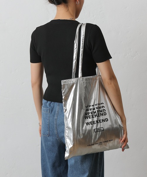 COLONY 2139（コロニートゥーワンスリーナイン）の「7デイズウィークエンドトートバッグ（トートバッグ・レディース・シルバー・FREE）」の7枚目の写真