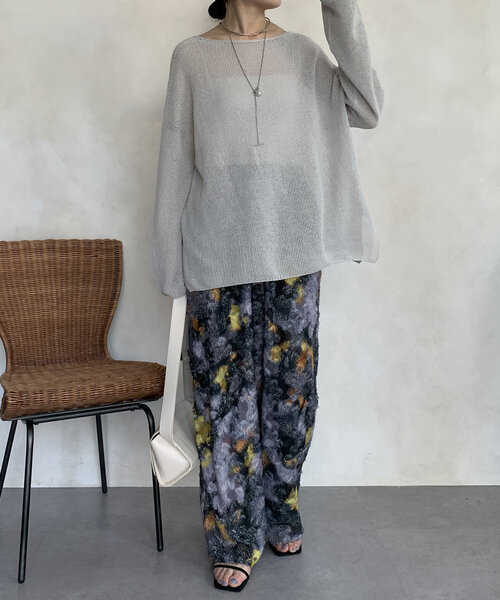 セール】【WEB限定】カットジャガードプリントパンツ（その他