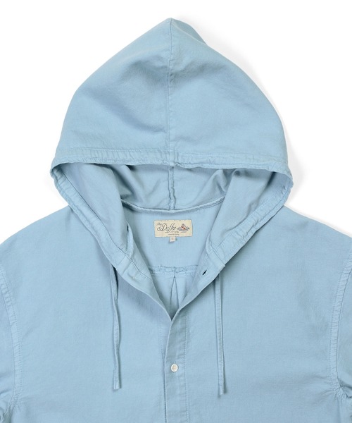 The DUFFER of ST.GEORGE(ザダファーオブセントジョージ)の「UNCUT CORDUROY S/S SHIRT PARKA:セットアップ アンカットコーデュロイ 半袖シャツパーカー(シャツ/ブラウス・メンズ・ライトブルー/ブラック・LARGE/MEDIUM/X-LARGE)」の12枚目の写真