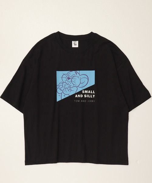 Tom&Jerry(トムアンドジェリー)の「【TOM & JERRY/トムとジェリー】天竺 プリント WIDEシルエット 半袖Tシャツ(Tシャツ/カットソー・レディース・ブラック/サックスブルー/オレンジ/オフホワイト/ホワイト系1/ブルー系/グリーン/モカ・M/L)」の21枚目の写真