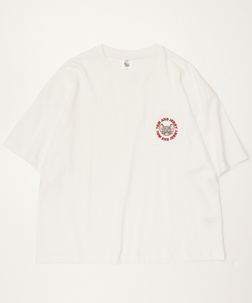 Tom&Jerry(トムアンドジェリー)の「【TOM & JERRY/トムとジェリー】天竺 プリント WIDEシルエット 半袖Tシャツ(Tシャツ/カットソー・レディース・ブラック/サックスブルー/オレンジ/オフホワイト/ホワイト系1/ブルー系/グリーン/モカ・M/L)」の19枚目の写真