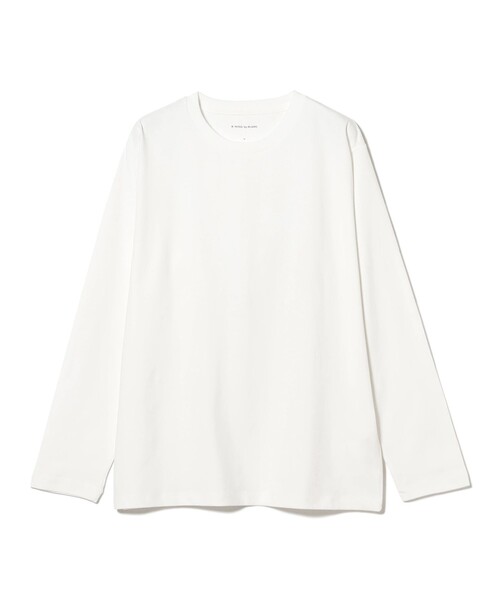 B:MING by BEAMS（ビーミングバイビームス）の「ベーシック 起毛 クルー ロングスリーブ Tシャツ（Tシャツ/カットソー・メンズ・ブラック/オフホワイト・LARGE/SMALL/X-LARGE/MEDIUM）」の3枚目の写真