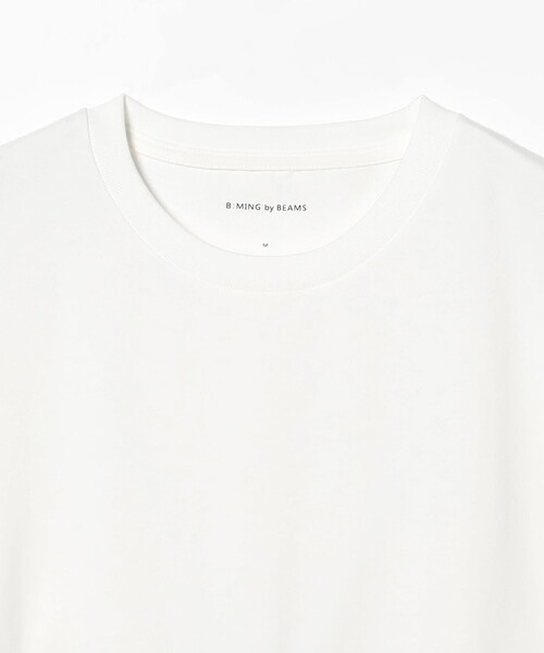 B:MING by BEAMS（ビーミングバイビームス）の「ベーシック 起毛 クルー ロングスリーブ Tシャツ（Tシャツ/カットソー・メンズ・ブラック/オフホワイト・LARGE/SMALL/X-LARGE/MEDIUM）」の4枚目の写真