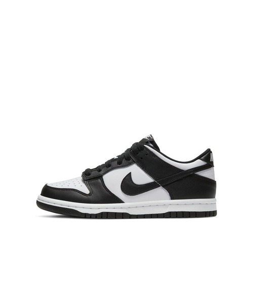 NIKE(ナイキ)の「NIKE ナイキ DUNK LOW (GS) ダンク LOW GS KCW1590 100WHT/BLK(スニーカー・レディース・ホワイト・22.5cm/23.0cm/23.5cm/24.0cm/24.5cm/25.0cm)」の1枚目の写真