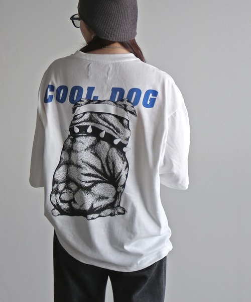 COURO(コウロ)の「クールアニマルプリントTシャツ(Tシャツ/カットソー・レディース・オートミール/チャコールグレー/ホワイト系/ライトグレー系/ホワイト/チャコール・M/XL/L)」の21枚目の写真