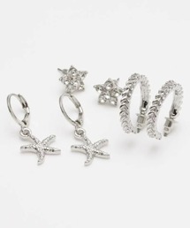 AMINA COLLECTION（アミナコレクション）の「Kahiko/カヒコ ピアス プルメマイレ 3組セット 4CBZ5104（ピアス（両耳用））」