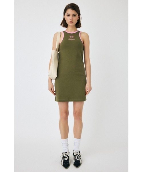 MOUSSY(マウジー)の「BEP SLEEVELESS ミニドレス(ワンピース・レディース・ネイビー/カーキ・1/2)」の5枚目の写真