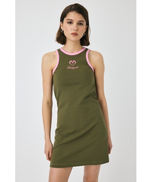 MOUSSY(マウジー)の「BEP SLEEVELESS ミニドレス(ワンピース・レディース・ネイビー/カーキ・1/2)」の6枚目の写真