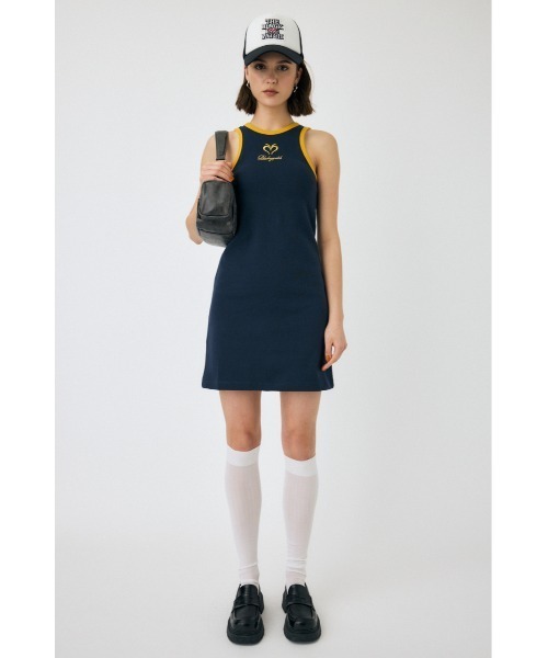 MOUSSY ミニワンピース MOUSSY | BOW DESIGN KNIT ミニドレス (ワンピース(ミニ