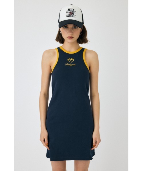 【関税込み】GUIZIO SSENSE限定 グリーン ミニドレス BEP SLEEVELESS ミニドレス（ワンピース）｜MOUSSY（マウジー