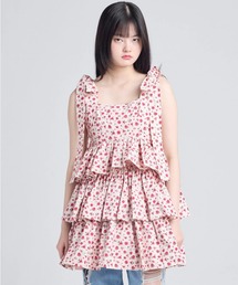 リトルサニーバイト　Tシャツ　チュニック　花柄 little sunny bite (リトルサニーバイト)hello kitty x little