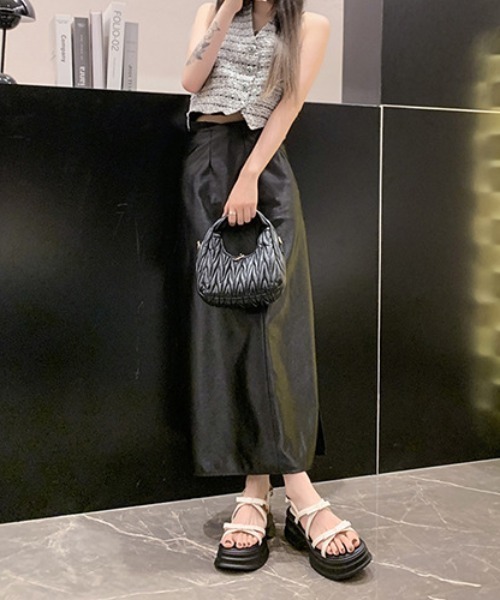 mebole（メボレ）の「厚底リボンサンダル（サンダル・レディース・シルバー/アイボリー/ブラック・SMALL/MEDIUM/LARGE）」の8枚目の写真