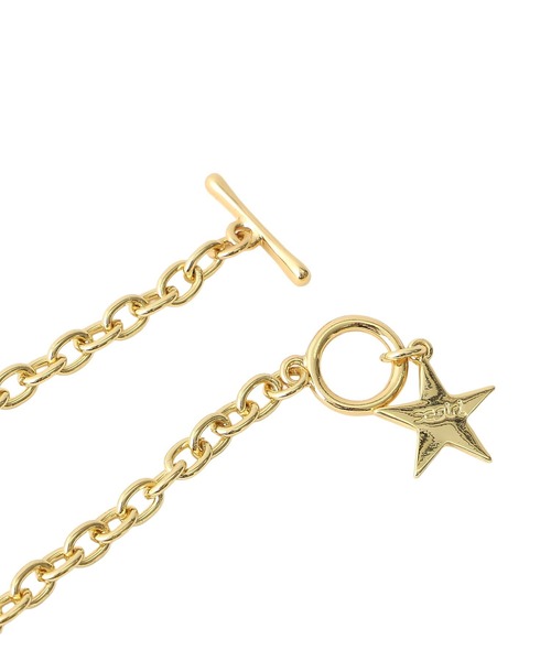 X-girl（エックスガール）の「XG STAR LOGO 2WAY NECKLACE（ネックレス・レディース・シルバー/ゴールド・ONE SIZE）」の4枚目の写真